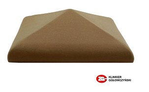 Керамический колпак на забор ZG Clinker, цвет коричневый, С30, размер 300х300 - Фото 