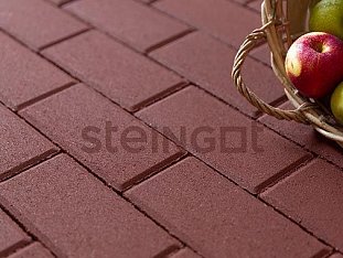 Тротуарная плитка Steingot Темно-красная (верхний прокрас).