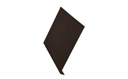 Ветровая планка Aquasystem сталь оцинкованная с полимерным покрытием Polyester Темно-коричневый (RR32)