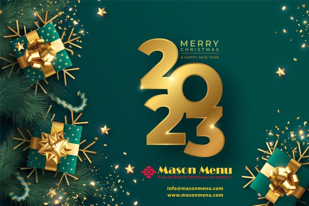 MASON MENU - клинкер из Ирана. Компания Mason Menu поздравляет всех с наступающим Новым 2023 годом!
