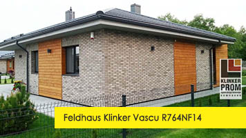 Готовый дом с плиткой Feldhaus Klinker R764NF14