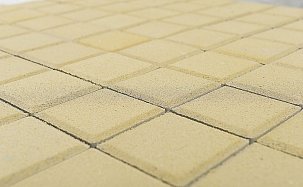 Тротуарная плитка Лувр, Песочный, h=60 мм, 100х100 - Фото 