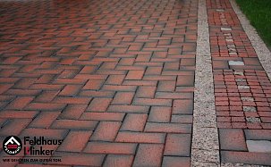 Тротуарная плитка, клинкерная брусчатка Feldhaus Klinker P408KF 200x100x45 - Фото 16