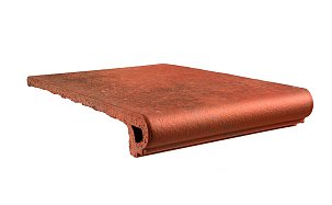 Клинкерная ступень-флорентинер Gres Aragon Antic Cuero, 330x325x18(53) мм - Фото 