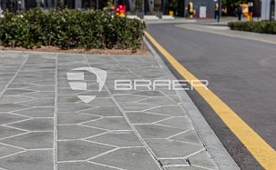 Тротуарная плитка Тиара, серый, h=60 мм - Фото 