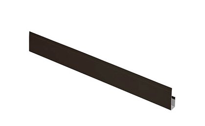 G-планка сталь оцинкованная с полимерным покрытием Polyester Темно-коричневый (RR32)