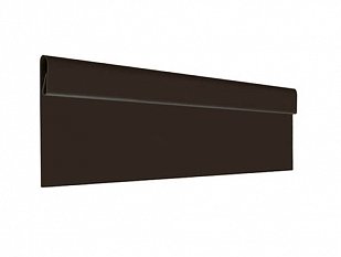 Финишная планка Aquasystem сталь оцинкованная с матовым полимерным покрытием GreenCoat Pural BT Темно-коричневый матовый (RR32 МАТТ).