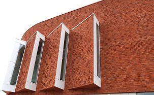 Фасадная плитка из кирпича Vogelensangh Steenfabriek Antigoon 3/5 orange red purple sintered - Фото 5