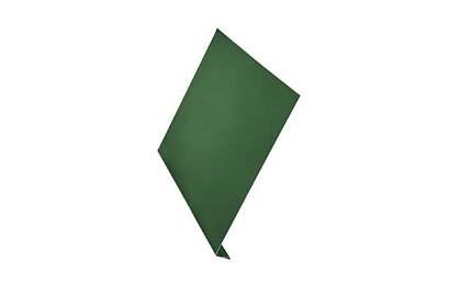 Ветровая планка Aquasystem сталь оцинкованная с полимерным покрытием GreenCoat Pural BT Зеленый мох (RAL6005)