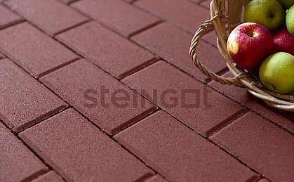 Тротуарная плитка Steingot Темно-красная (верхний прокрас)