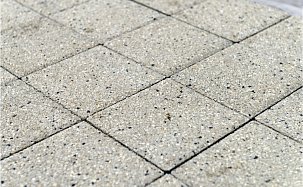 Тротуарная плитка Лувр, Гранит белый, h=60 мм - Фото 