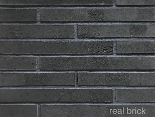 Ригельный кирпич Real Brick графитовый ригель 1 пф (490).