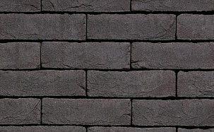 Облицовочный кирпич Agora Grafietzwart ручная формовка 210x100x50 (WF) полнотелый 154900 - Фото 