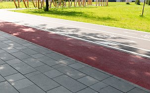 Тротуарная плитка Сити, серый, h=80 мм - Фото 6