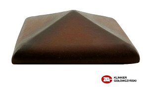 Керамический колпак на забор ZG Clinker, цвет ольха, С30, размер 300х300 - Фото 