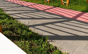 Тротуарная плитка Сити, серый, h=80 мм - Фото 5