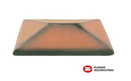 Керамический колпак на забор ZG Clinker, цвет дуб, CP, размер 300х425