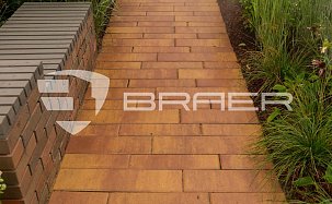 Тротуарная плитка Браер Домино, Color Mix "Сафари", h=60 мм - Фото 