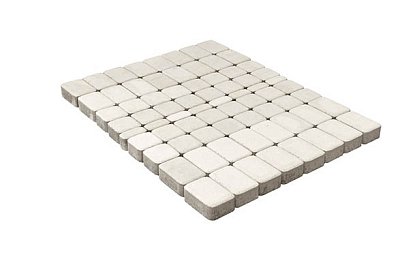 Тротуарная плитка Классико, Белый, h=60 мм