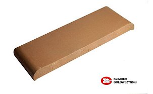 Парапетная плитка ZG Clinker, цвет красный, размер КР30, 305x110x25 - Фото 
