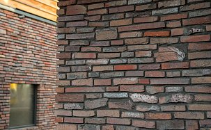 Фасадная плитка из кирпича Vogelensangh Steenfabriek, Antigoon 6A blue sintered artistic road bricks - Фото 7
