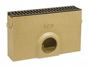 Пескоуловитель ACO Self Euroline с чугунной решеткой и выпуском DN 100, 38708, 50х11,8х32.