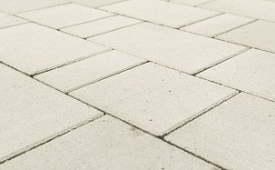 Тротуарная плитка Браер Старый город "Ландхаус", Белый, h=80 мм - Фото 1