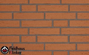 Облицовочный клинкерный кирпич Feldhaus klinker K731NF vascu terracotta oxi - Фото 