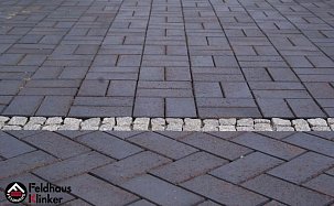 Тротуарная плитка, клинкерная брусчатка Feldhaus Klinker P609KF 200x100x45 - Фото 6