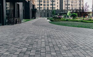 Тротуарная плитка Браер Старый город "Ландхаус", Color Mix "Туман", h=80 мм - Фото 6