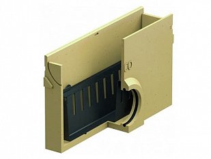 Пескоуловитель ACO Self Euroline без решетки и выпуском DN 100, 38503, 50х11,8х30.