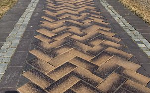 Тротуарная плитка клинкерная брусчатка Feldhaus Klinker P248KF 200x100x45 - Фото 9