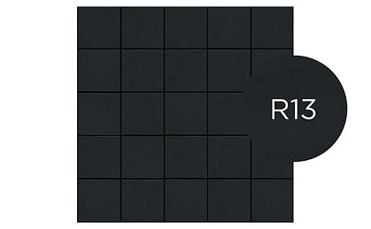 Плитка Gres Aragon Quarry Black, противоскользящая, 150x150x12 мм