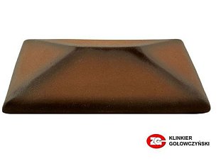 Керамический колпак на забор ZG Clinker, цвет каштановый, CP, размер 300х425.