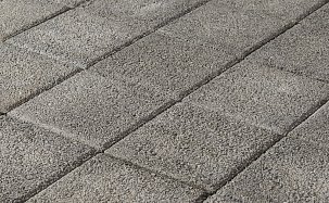 Тротуарная плитка Лувр, Гранит серый, h=60 мм - Фото 