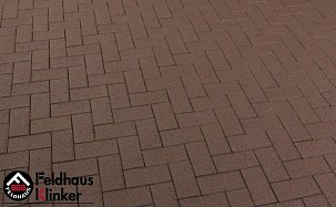 Тротуарная плитка, клинкерная брусчатка Feldhaus Klinker P502KF 200x100x45 - Фото 