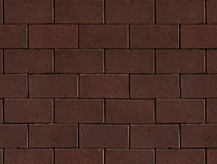 Клинкерная брусчатка Westerwaelder Klinker WK115DB40 Design dunkel braun.