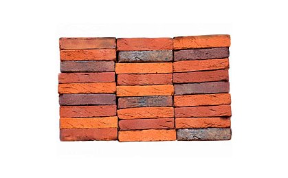 Фасадная плитка из кирпича Vogelensangh Steenfabriek Antigoon 3/5 orange red purple sintered