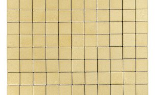 Тротуарная плитка Лувр, Песочный, h=60 мм, 100х100 - Фото 
