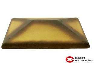 Керамический колпак на забор ZG Clinker, цвет желтый тушевой, CP, размер 300х425.