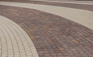 Тротуарная плитка Классико круговая, Color Mix "Мальва", h=60 мм - Фото 5
