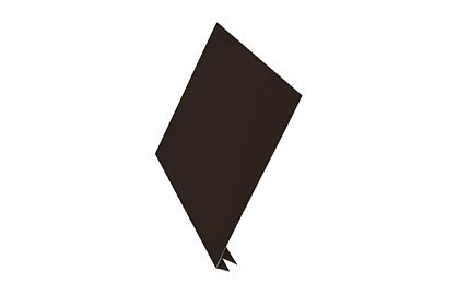 J-фаска сталь оцинкованная с полимерным покрытием Polyester Темно-коричневый (RR32)