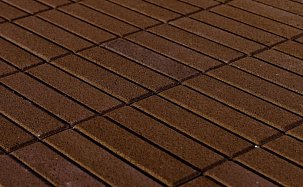 Тротуарная плитка Прямоугольник, Коричневый, 200х100, h=60 мм - Фото 