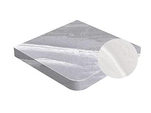 Угловая ступень-флорентинер Gres Aragon Tibet Blanco, 330x330x14(36) мм.