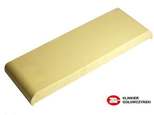 Парапетная плитка ZG Clinker, цвет желтый, размер КР30, 305x110x25.