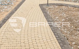 Тротуарная плитка Классико, Песочный, h=60 мм - Фото 