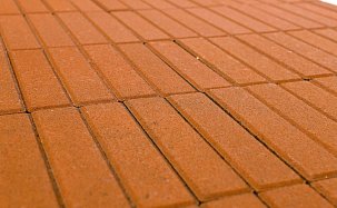 Тротуарная плитка Прямоугольник, Оранжевый, h=60 мм - Фото 