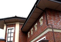 Загородный дом с фасадной плиткой Stroeher Keravette 2110 318 palace фото - 3