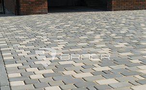 Тротуарная плитка Классико, Белый, h=60 мм - Фото 