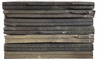 Кирпич Laterem Antique Ригель черный, 450x110x45 мм, Клинкерный кирпич
